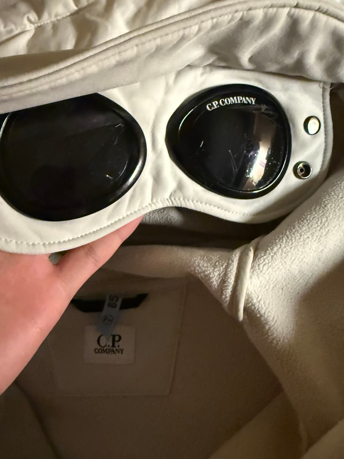 C.P Company Shell-R Goggle Jacket White 상품이미지4