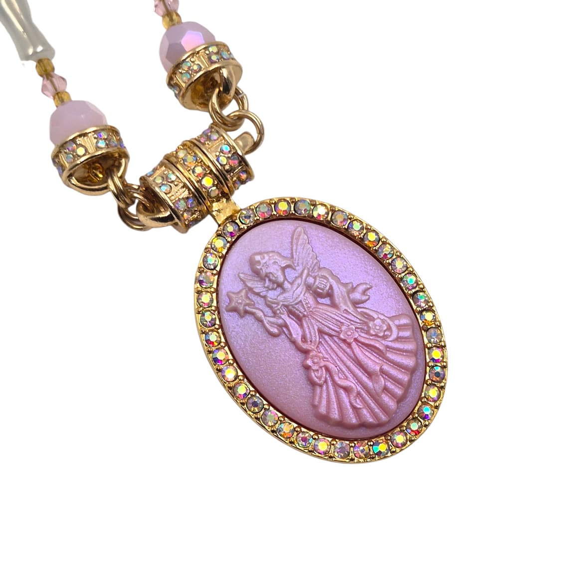 90s 미국 커크스폴리 무라노 글라스 카메오 목걸이 상품이미지2