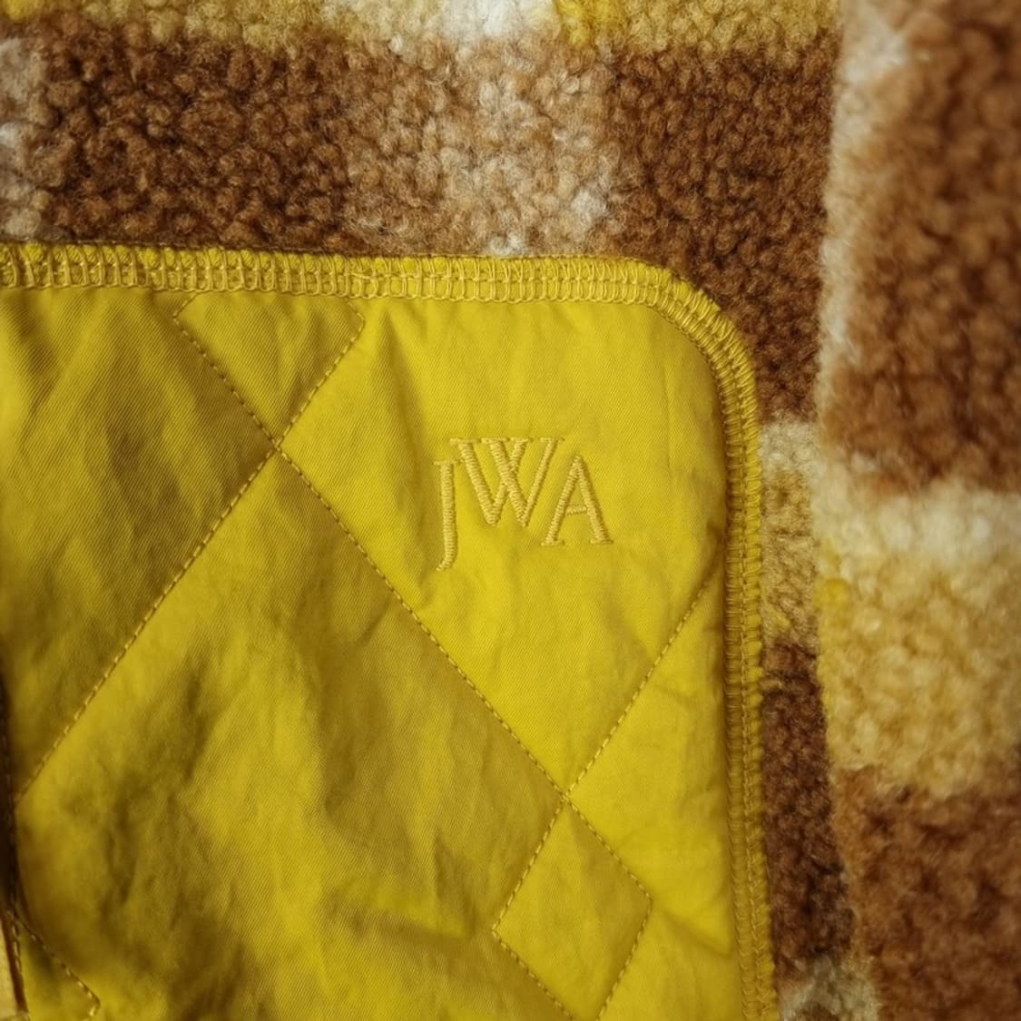 [유니클로 X JW 앤더슨] 로고 자수 체크 쉐르파 후리스 M16363 상품이미지6