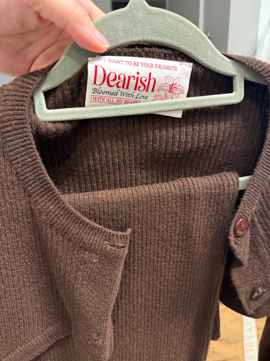 디어리쉬 원피스+가디건 세트 상품이미지3