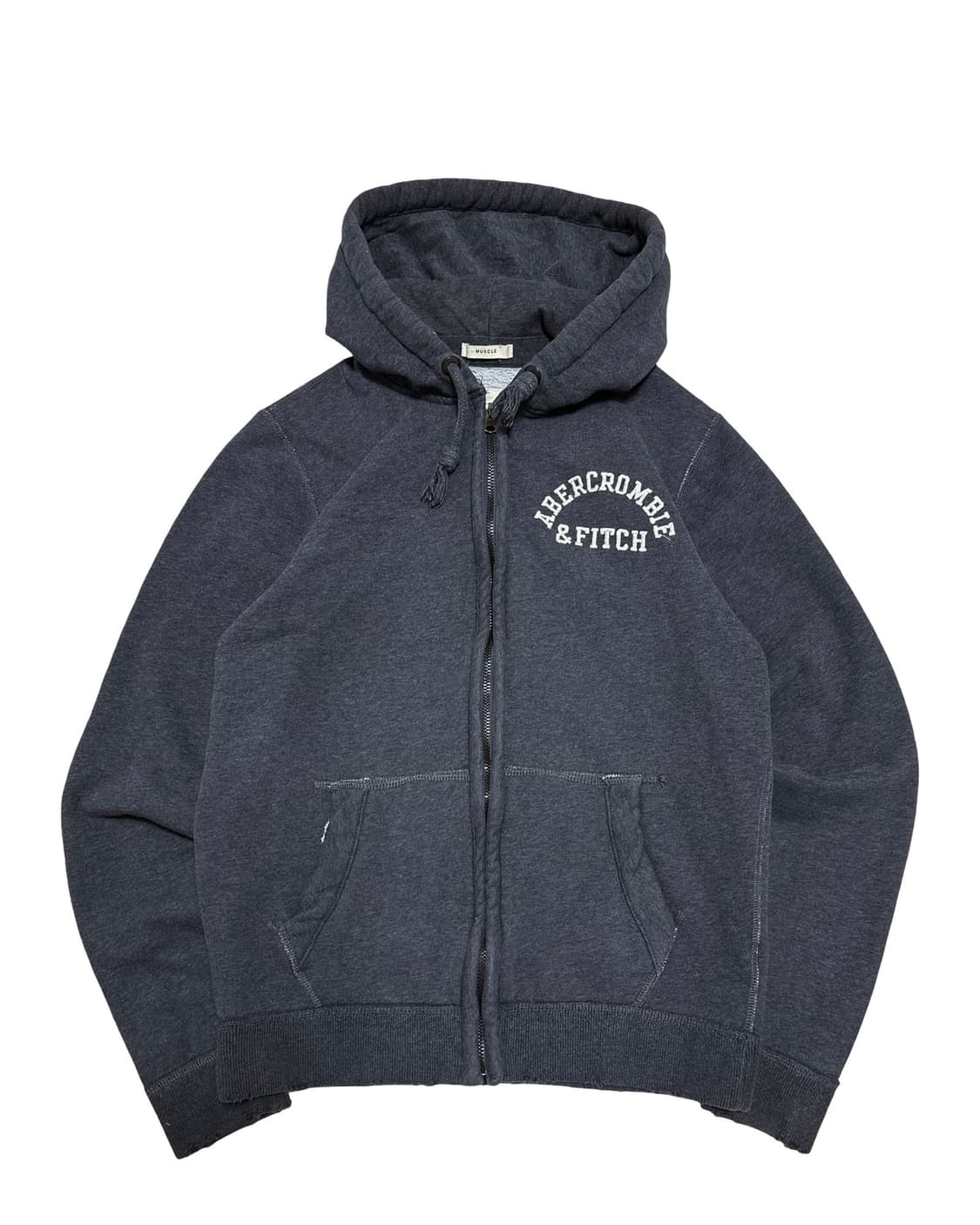 아베크롬비 로고 차콜 후드집업 상품이미지1