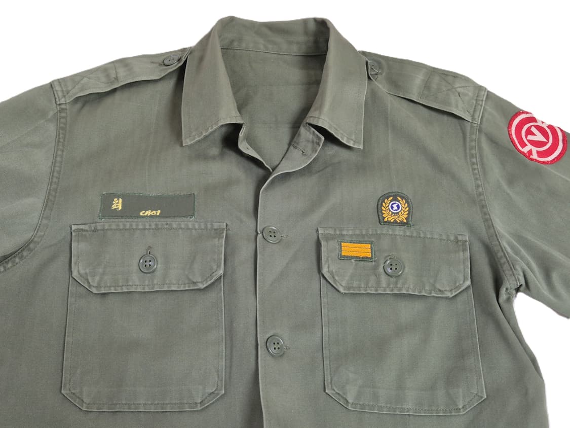 육군 구형 50사단 상병 민무늬 전투복 상의 자켓 (L) 상품이미지5