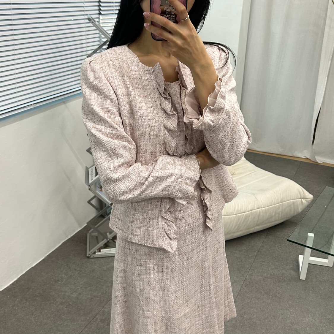 GALLERY VISCONTI DONNA 트위드 투피스 세트 상품이미지3