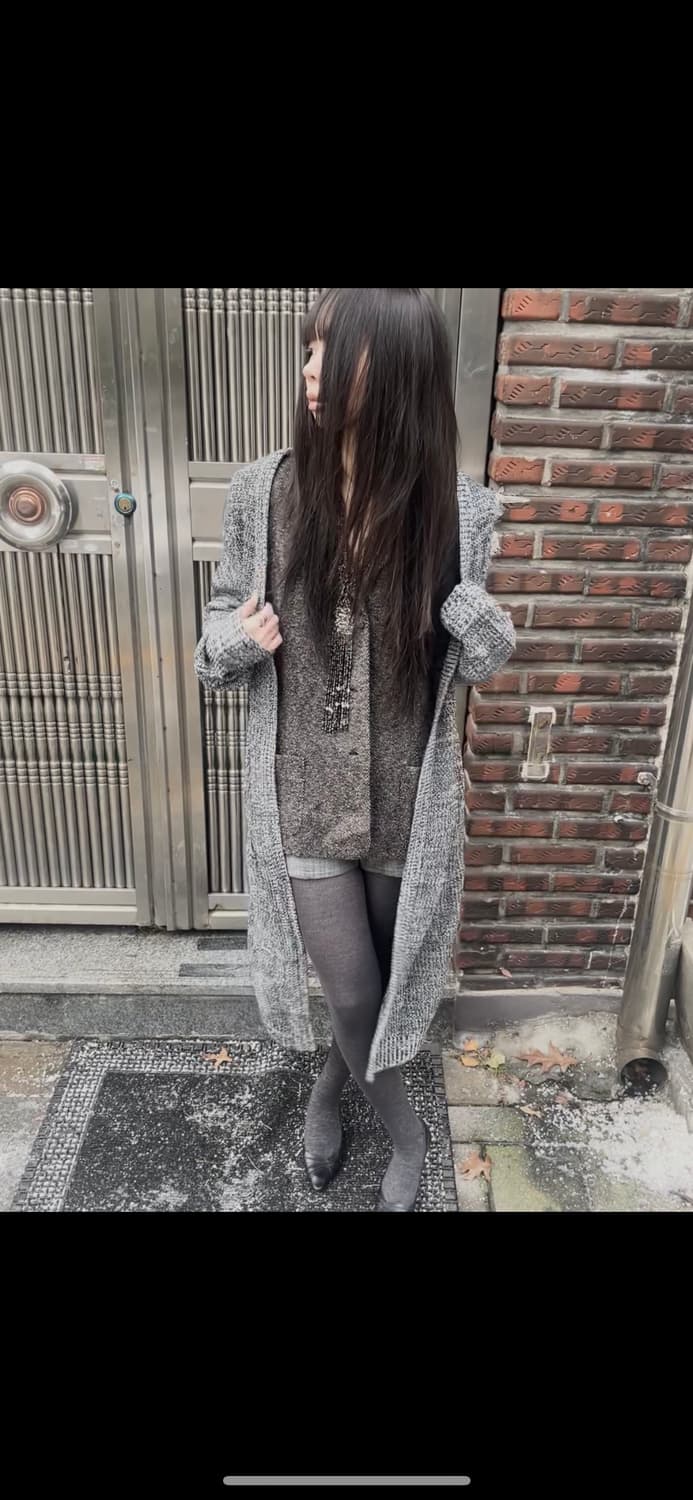 아크릴 롱 가디건 상품이미지5