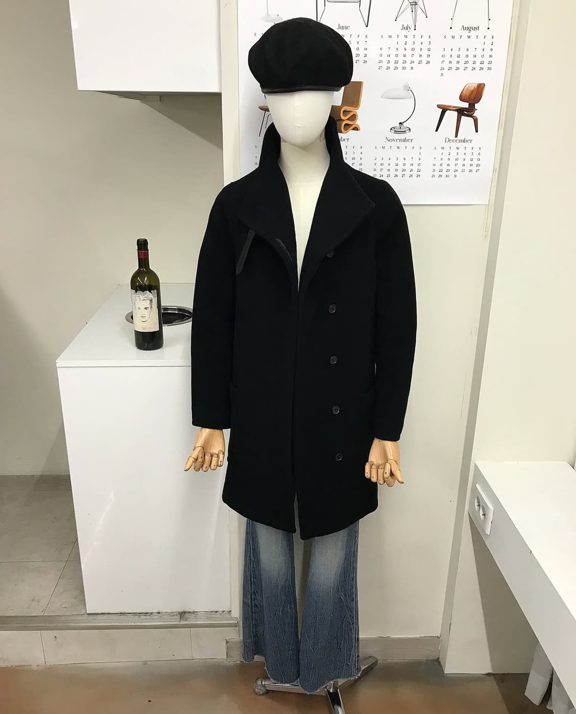 폴로 넥버클 울 코트 상품이미지6