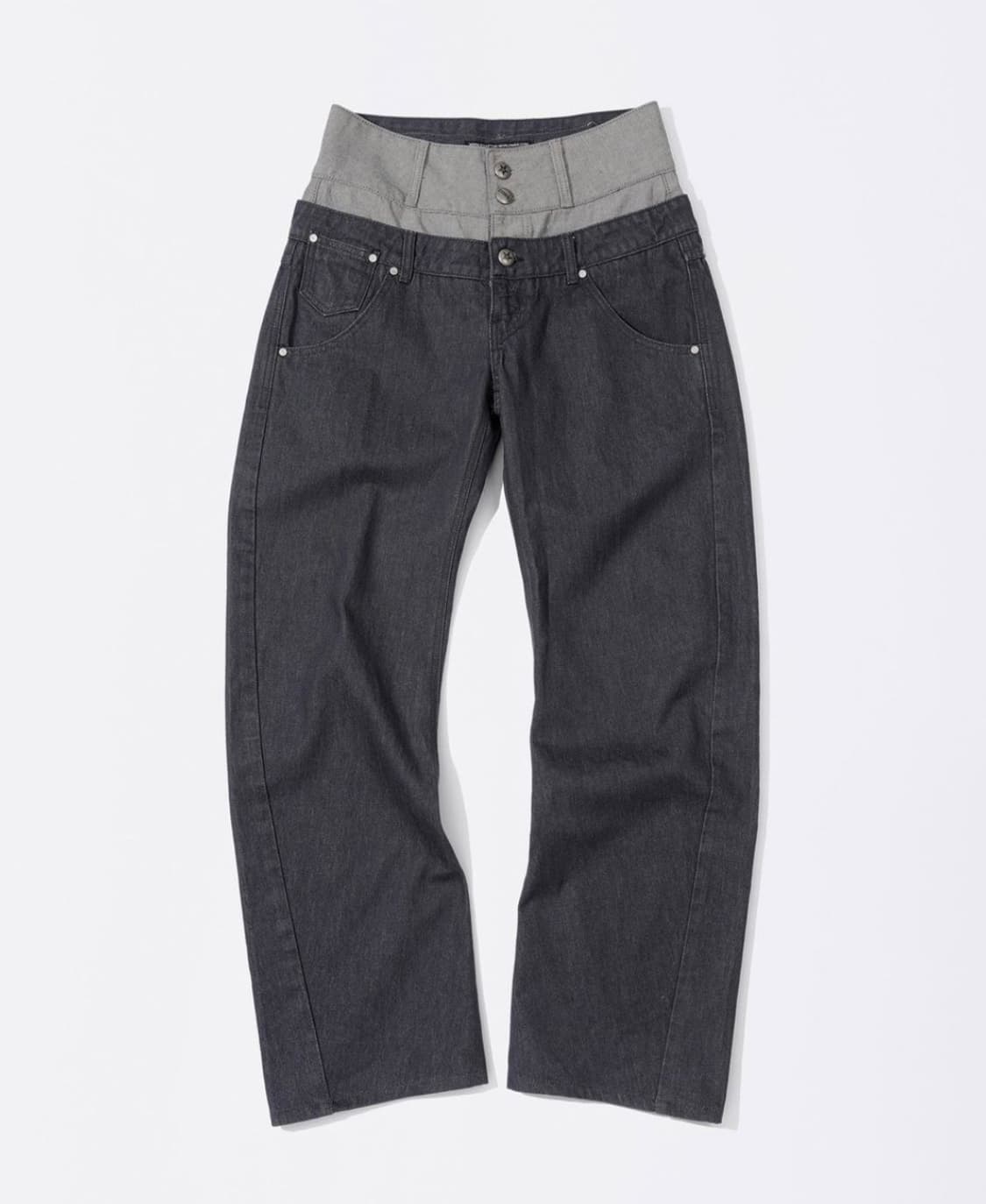 스컬프터 Beaded Layered Denim Pants Nonfade 상품이미지2