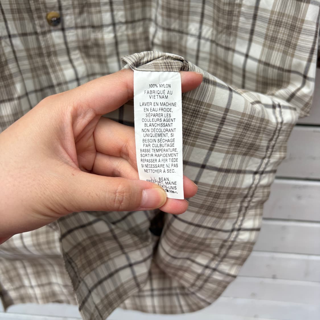 L.L.bean 엘엘빈 체크 반팔 셔츠 상품이미지5