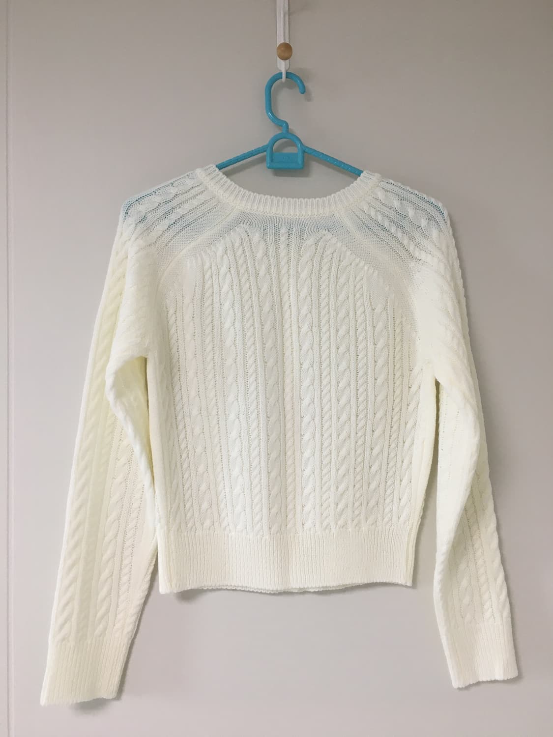 아이보리 꽈배기 니트 가디건 상품이미지2