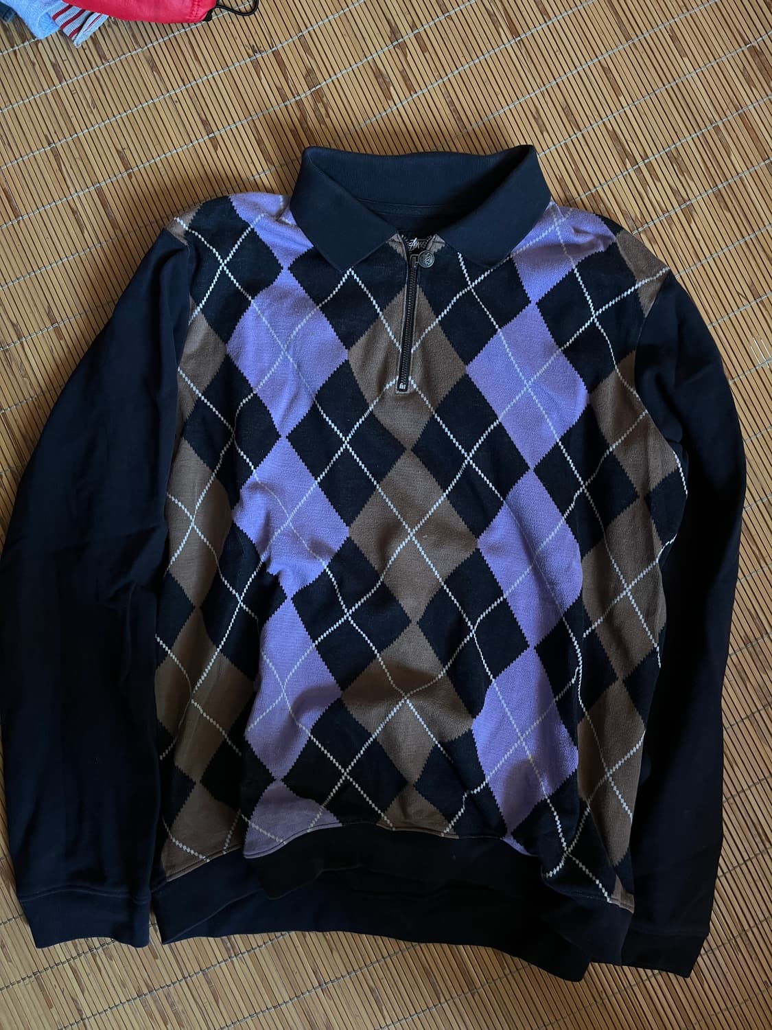 스투시 아가일 스웻셔츠 M 상품이미지2