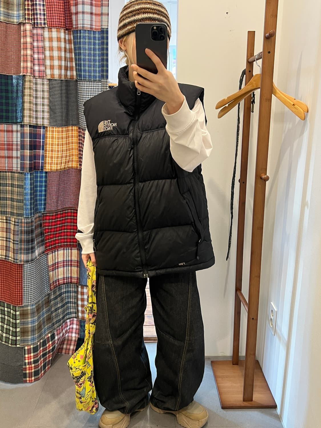 노스페이스 블랙 패딩 베스트 상품이미지5