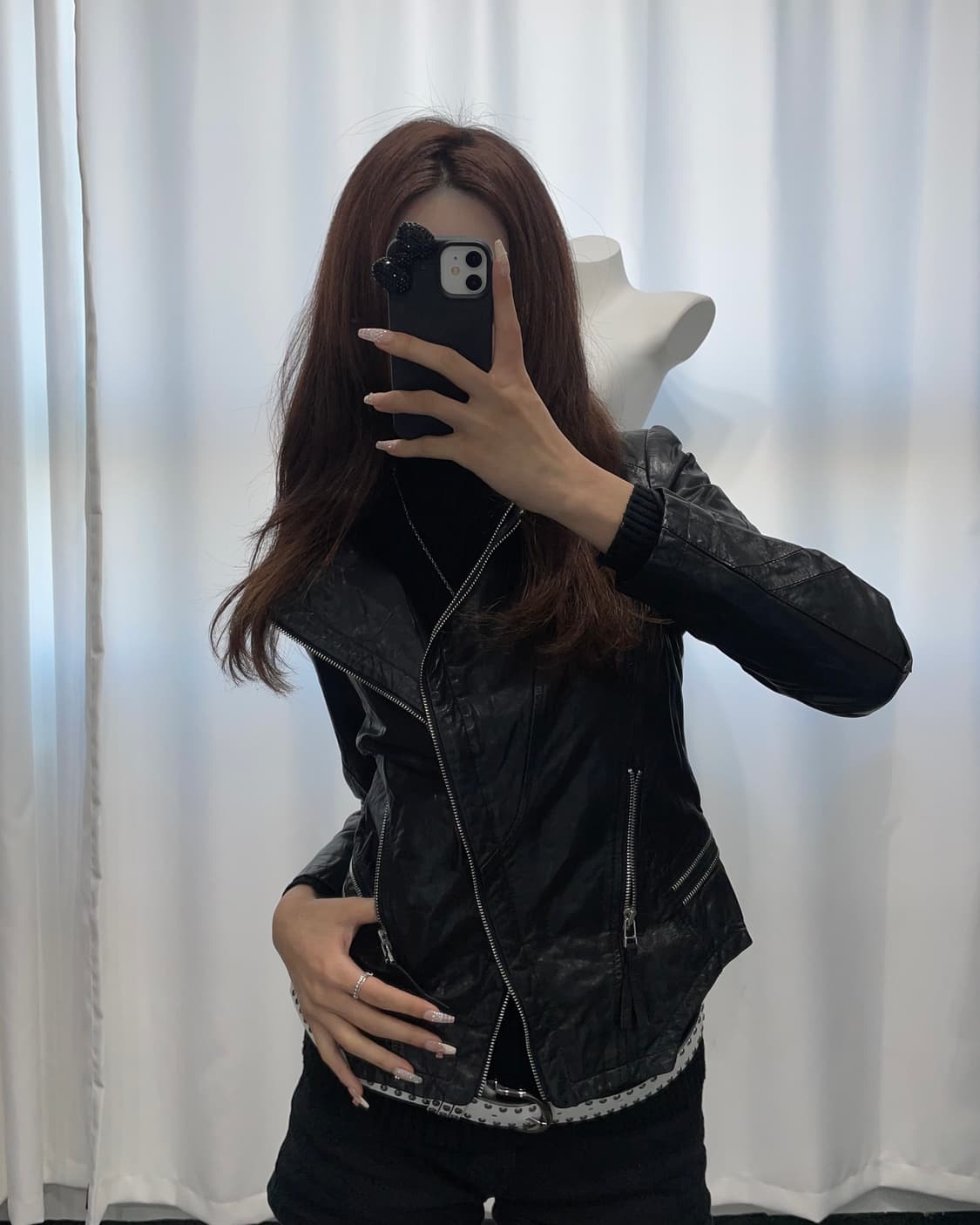 🎸블랙 레더 자켓🎸 상품이미지2