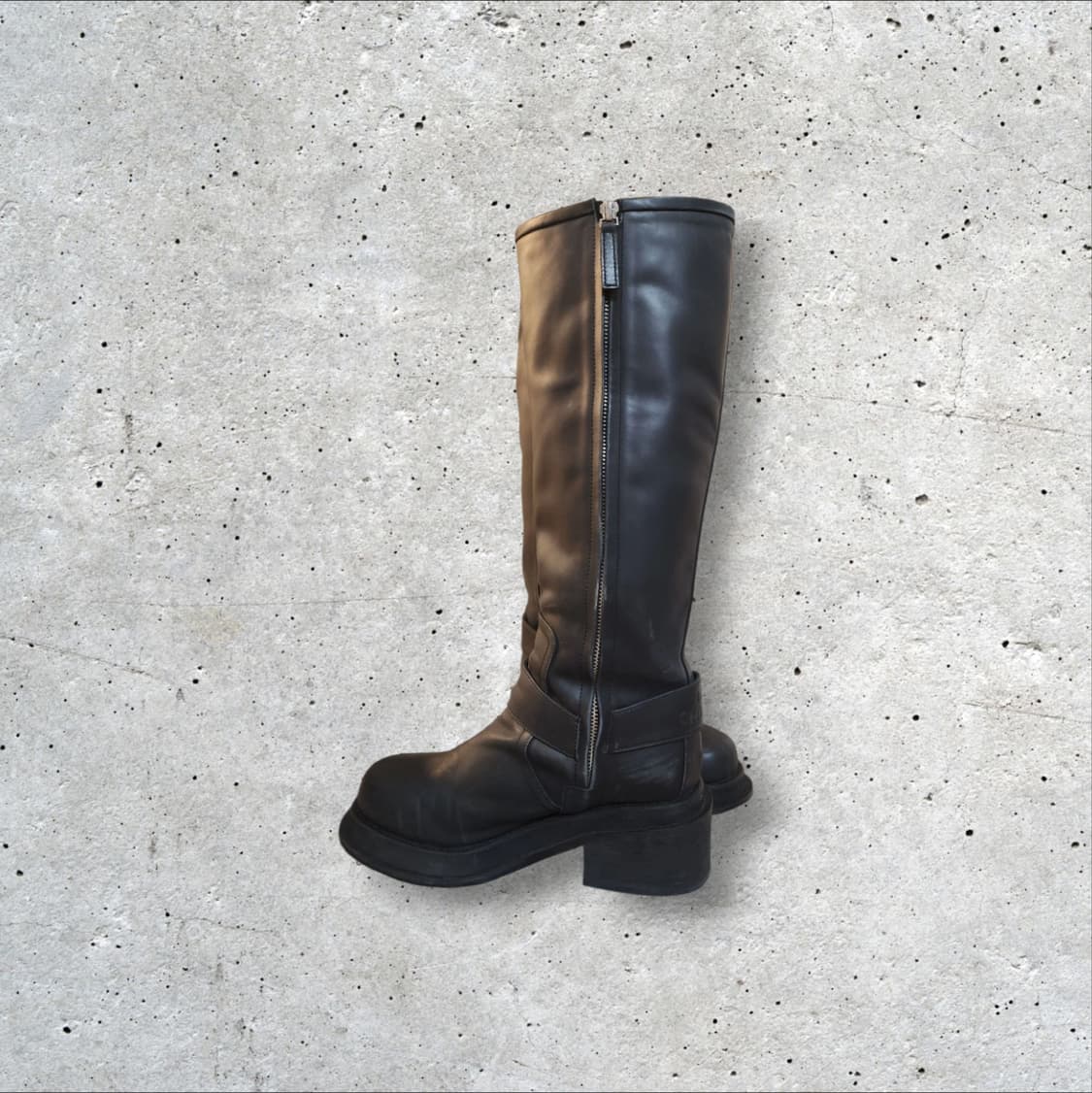 이미최저가 럭키슈에뜨 리얼가죽 롱부츠 블랙 240 상품이미지1