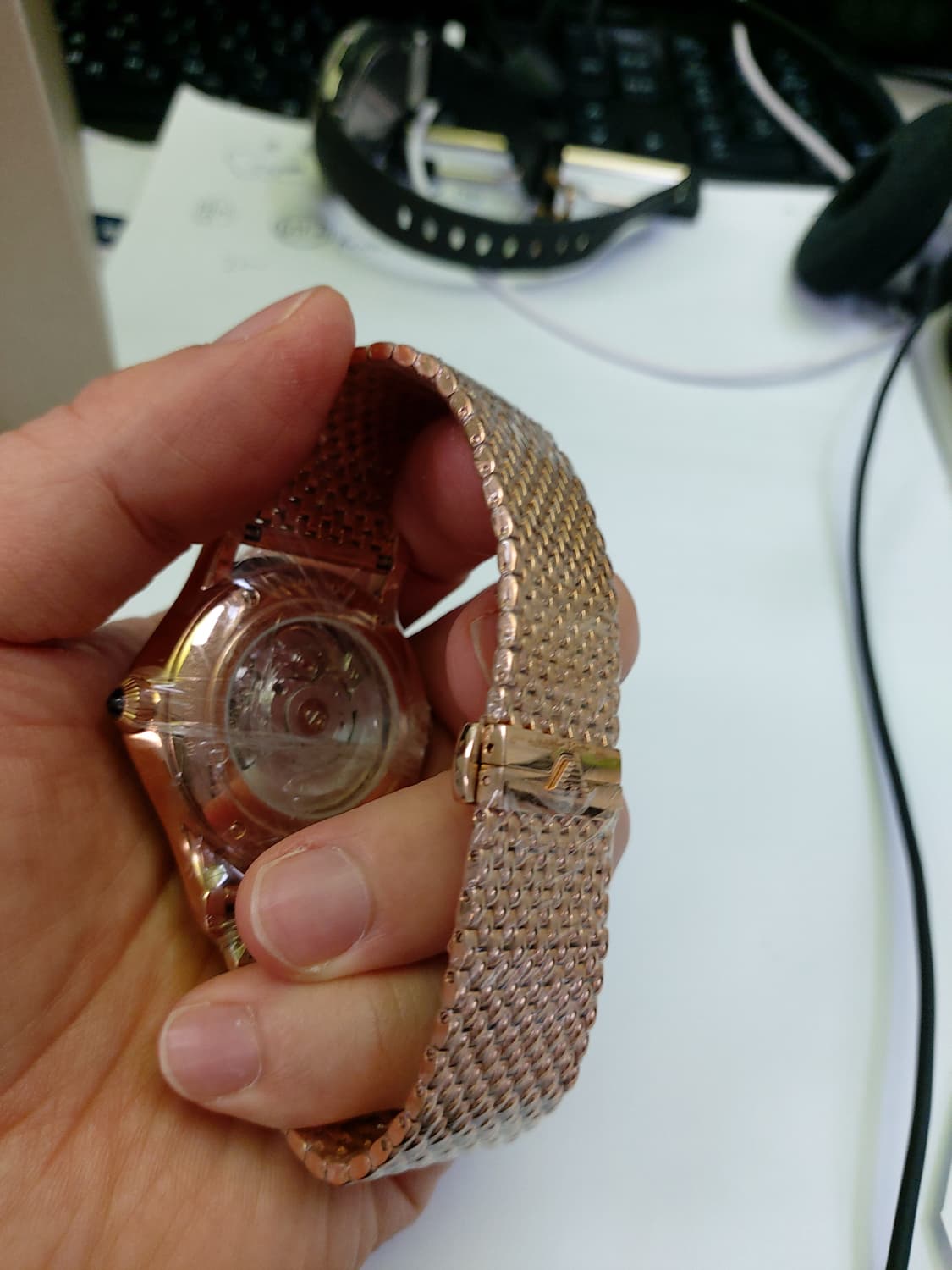 새상품 엠포리오 아르마니 오토매틱 로즈골드  상품이미지4