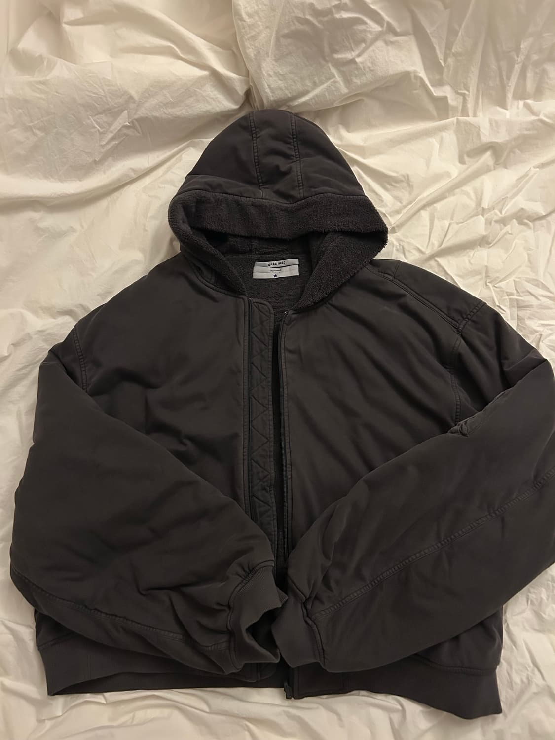 그렉 로스 타월 봄버 오프 블랙 eng발 상품이미지2