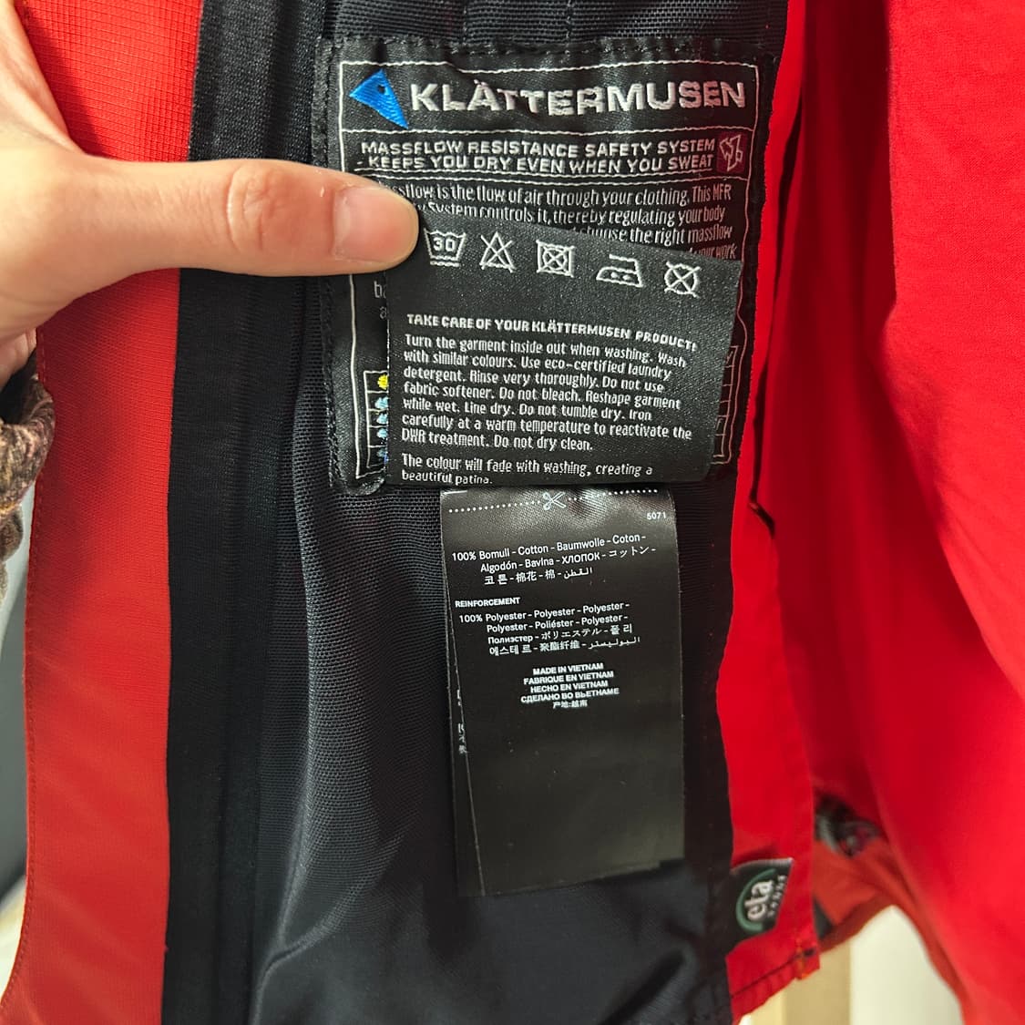 클라터뮤젠 아이나라이드 자켓 레드 상품이미지7
