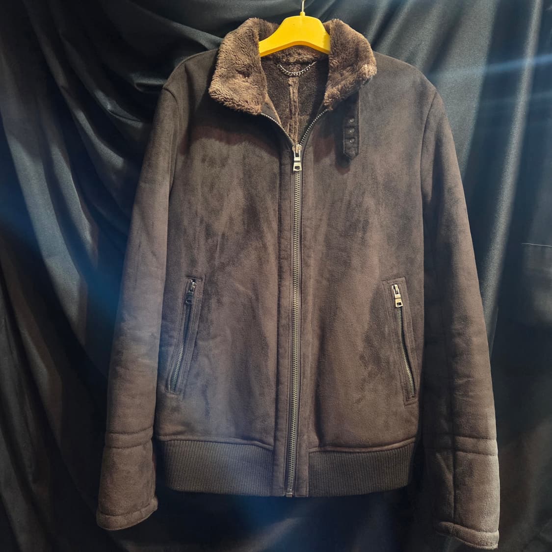 자라 맨 스웨이드 빈티지 봄버 자켓 상품이미지2