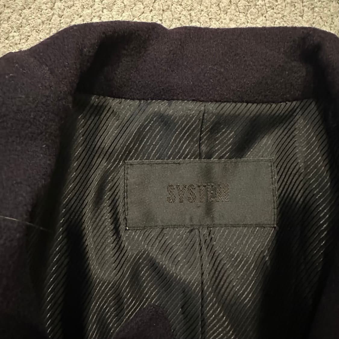 시스템 SYSTEM 더블브레스트 울 코트  상품이미지4