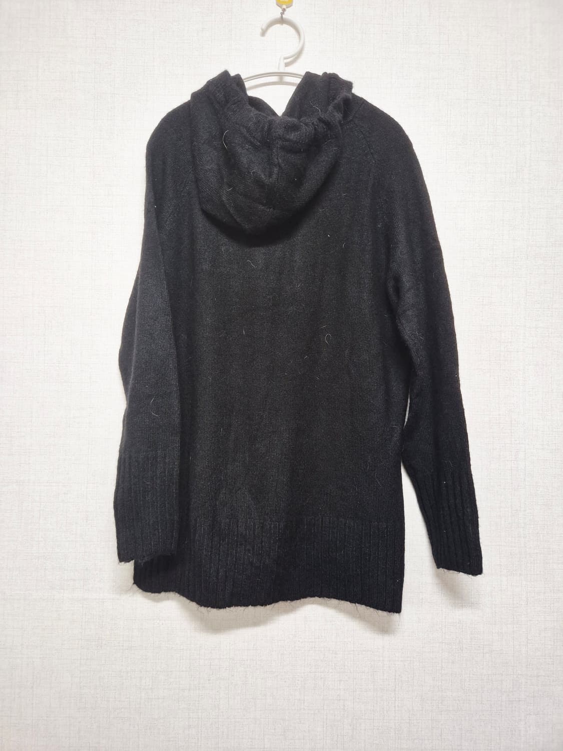 블랙 니트 후드티 상품이미지2