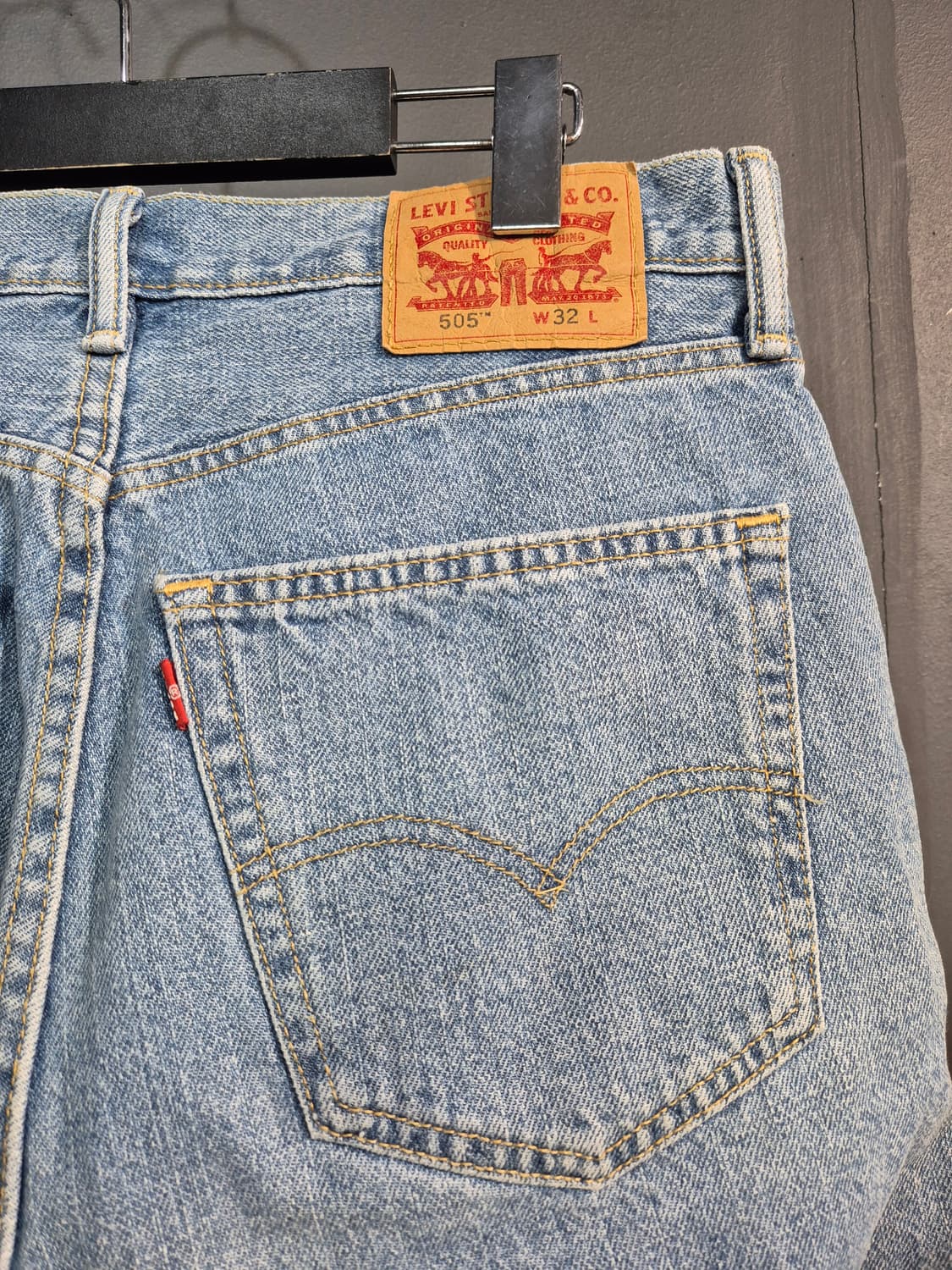 리바이스 505 데님 반바지 W32 L 상품이미지7