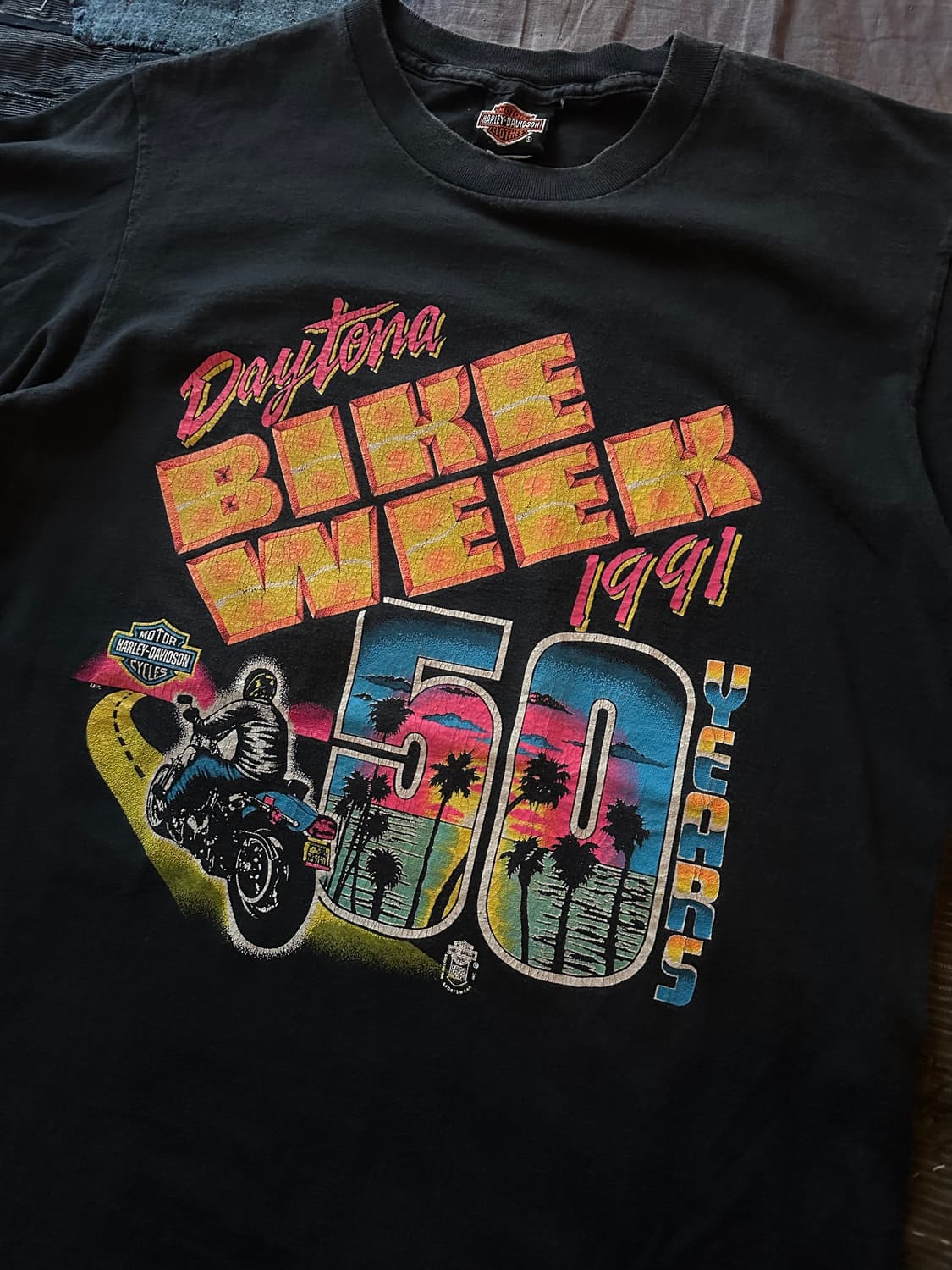 90s USA Vintage Harley Davidson T Shirt 상품이미지3