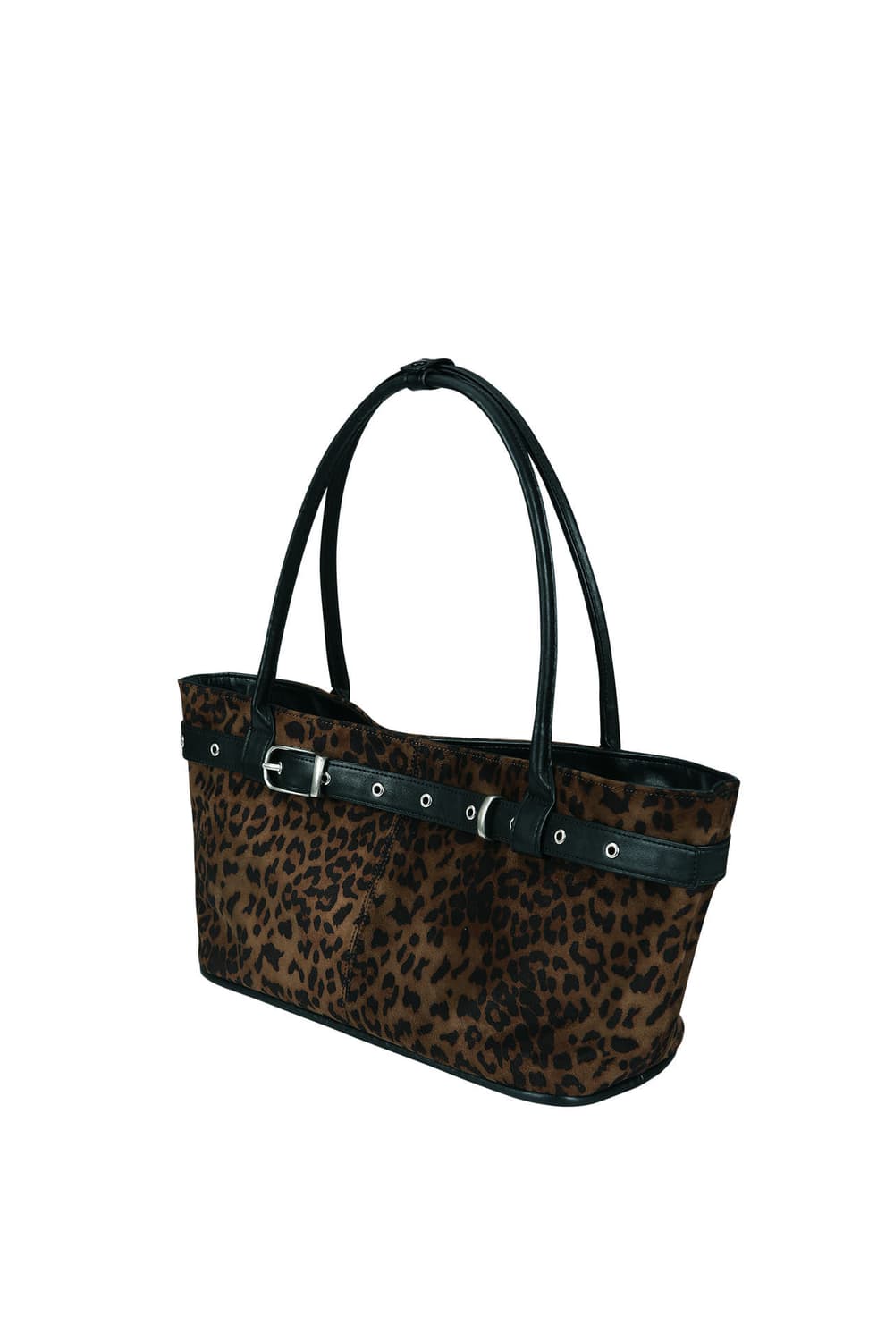 여밈 벨티드 보트 백 (레오파드) 상품이미지6