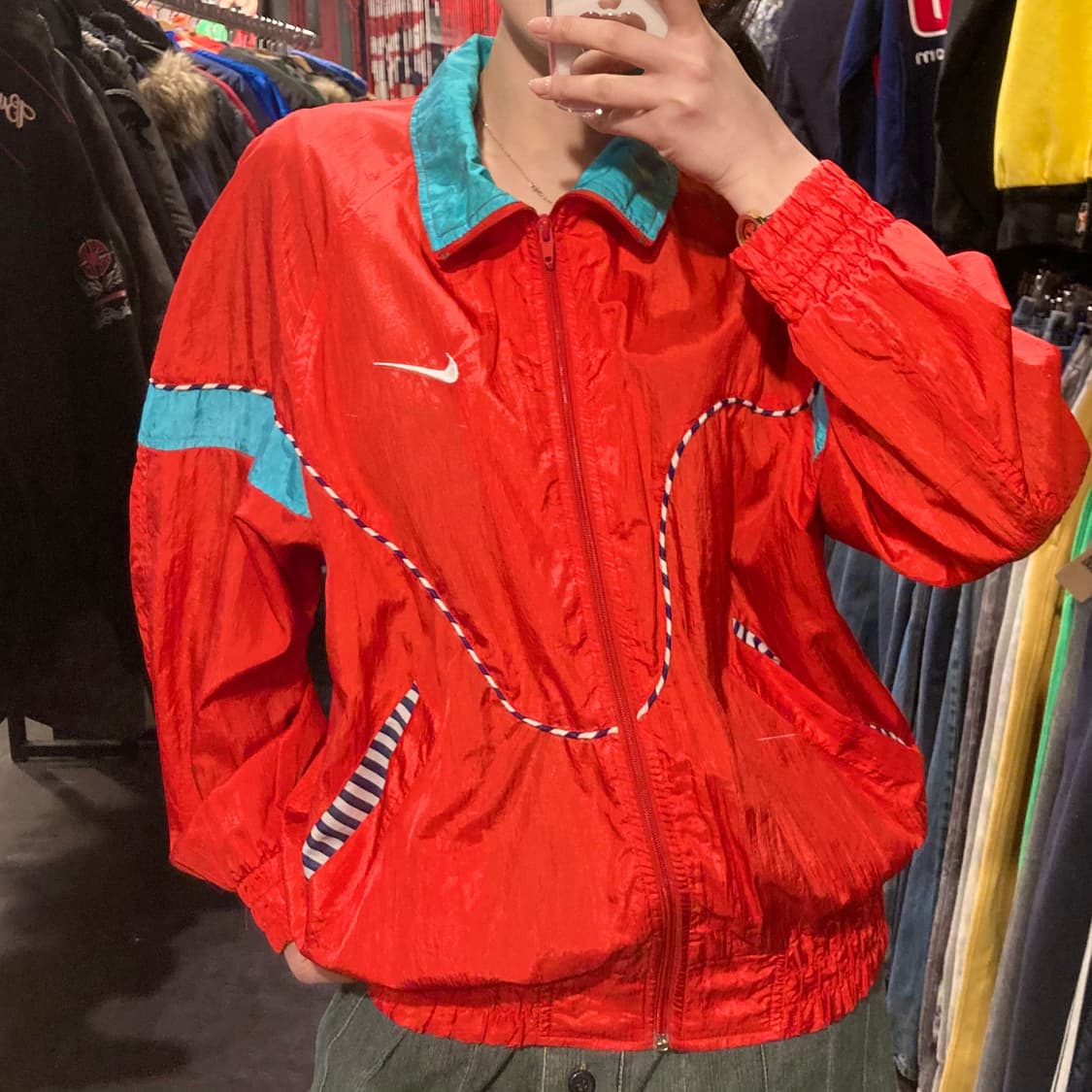 [IM]나이키 바람막이 레드 상품이미지2