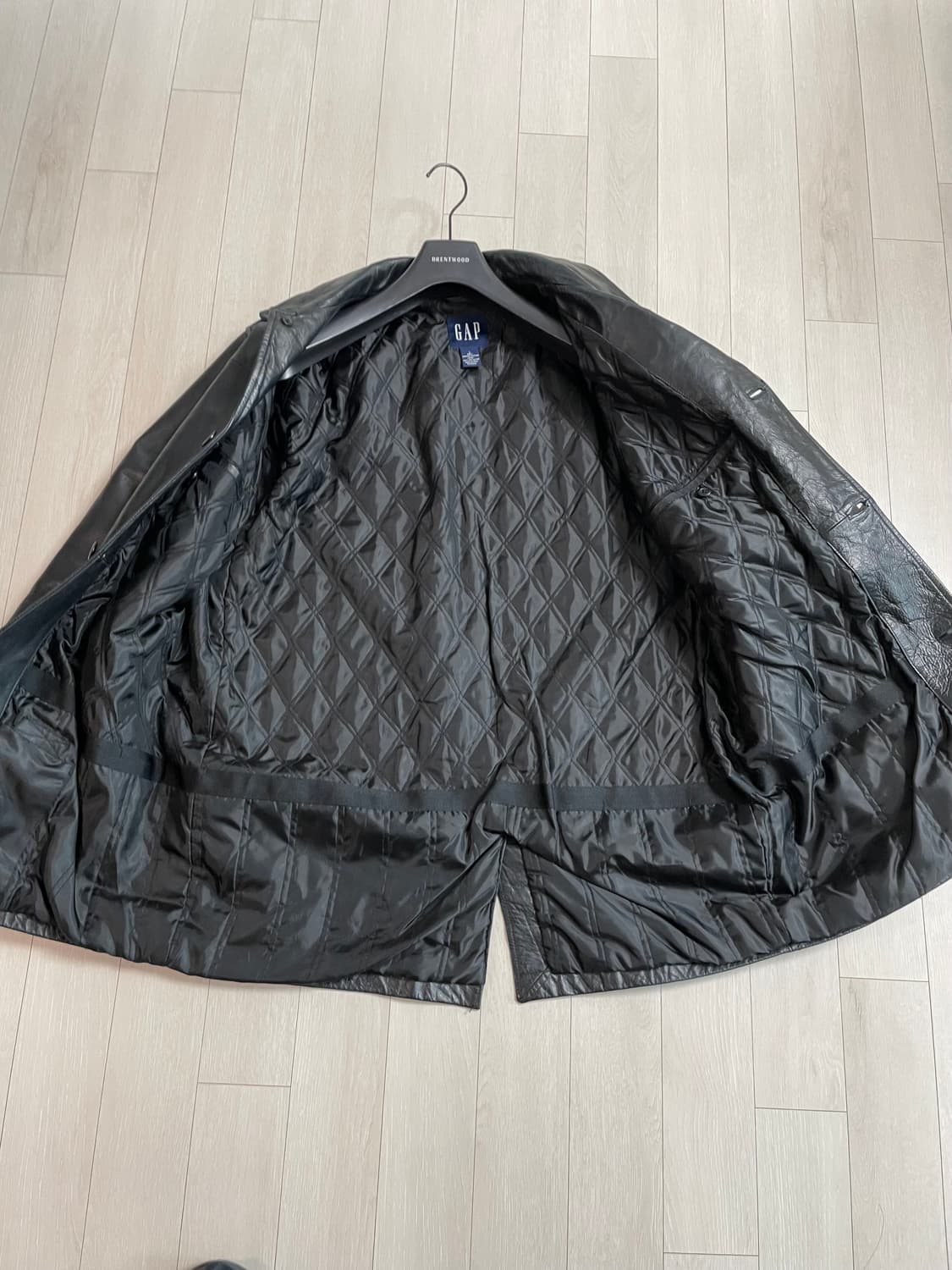 [L] 올드갭 레더 카코트 상품이미지3