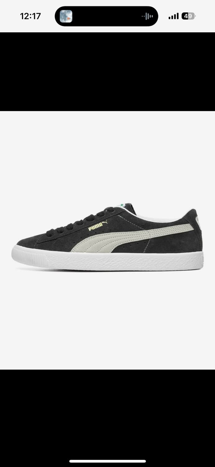 푸마 스웨이드 빈티지 - 블랙:화이트 / 374921-05 상품이미지2