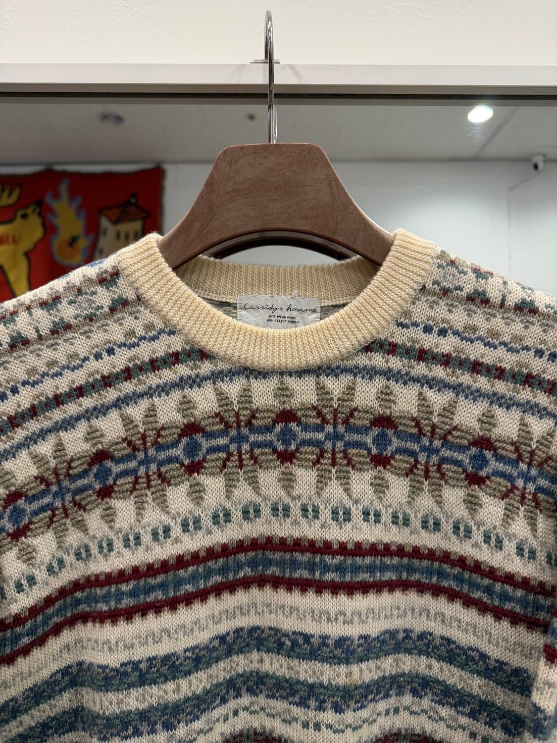 Vtg 빈티지 노르딕 울 니트 상품이미지2