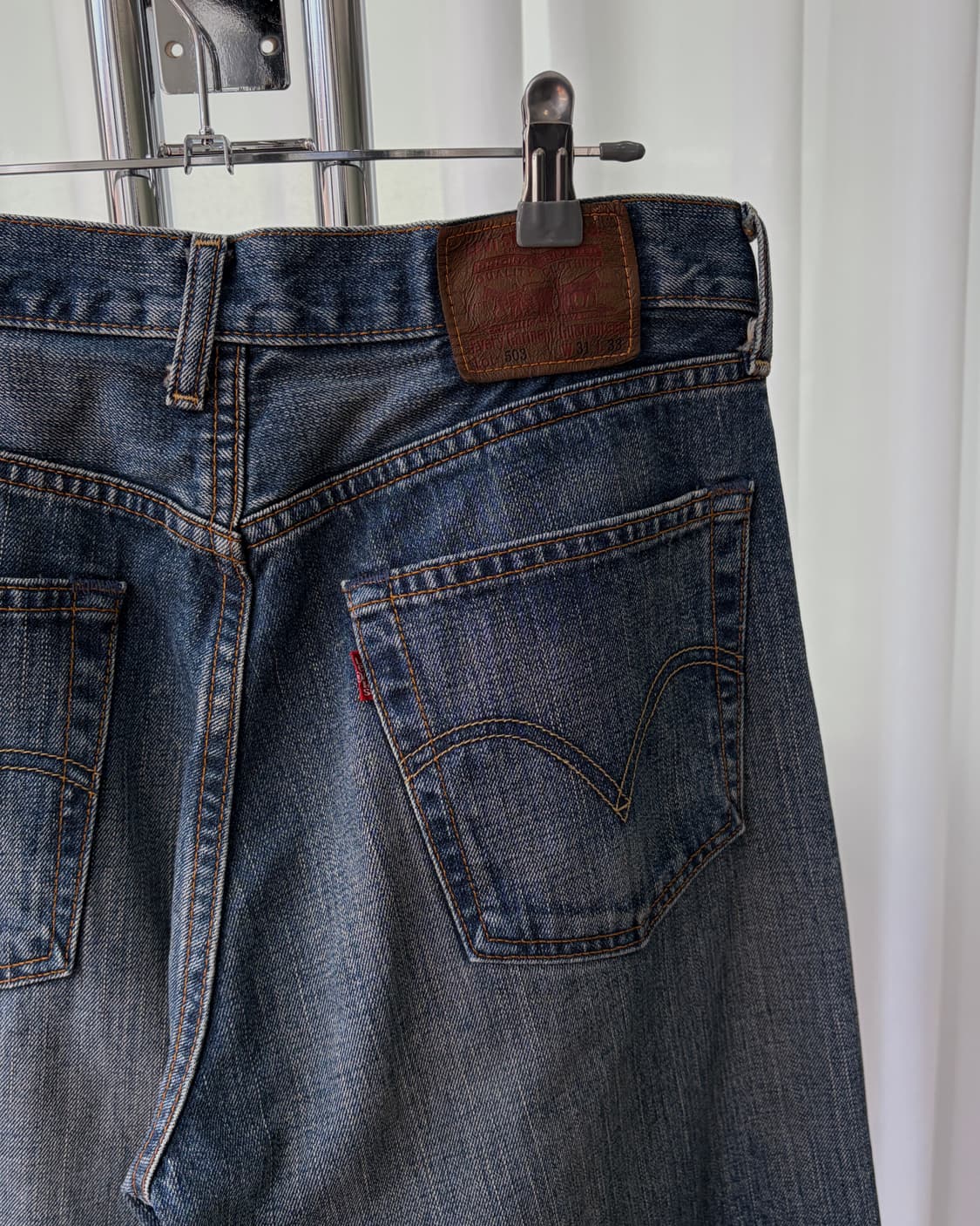 [31인치]리바이스 JPN 00s 503 빈티지워싱 데님 팬츠 상품이미지6