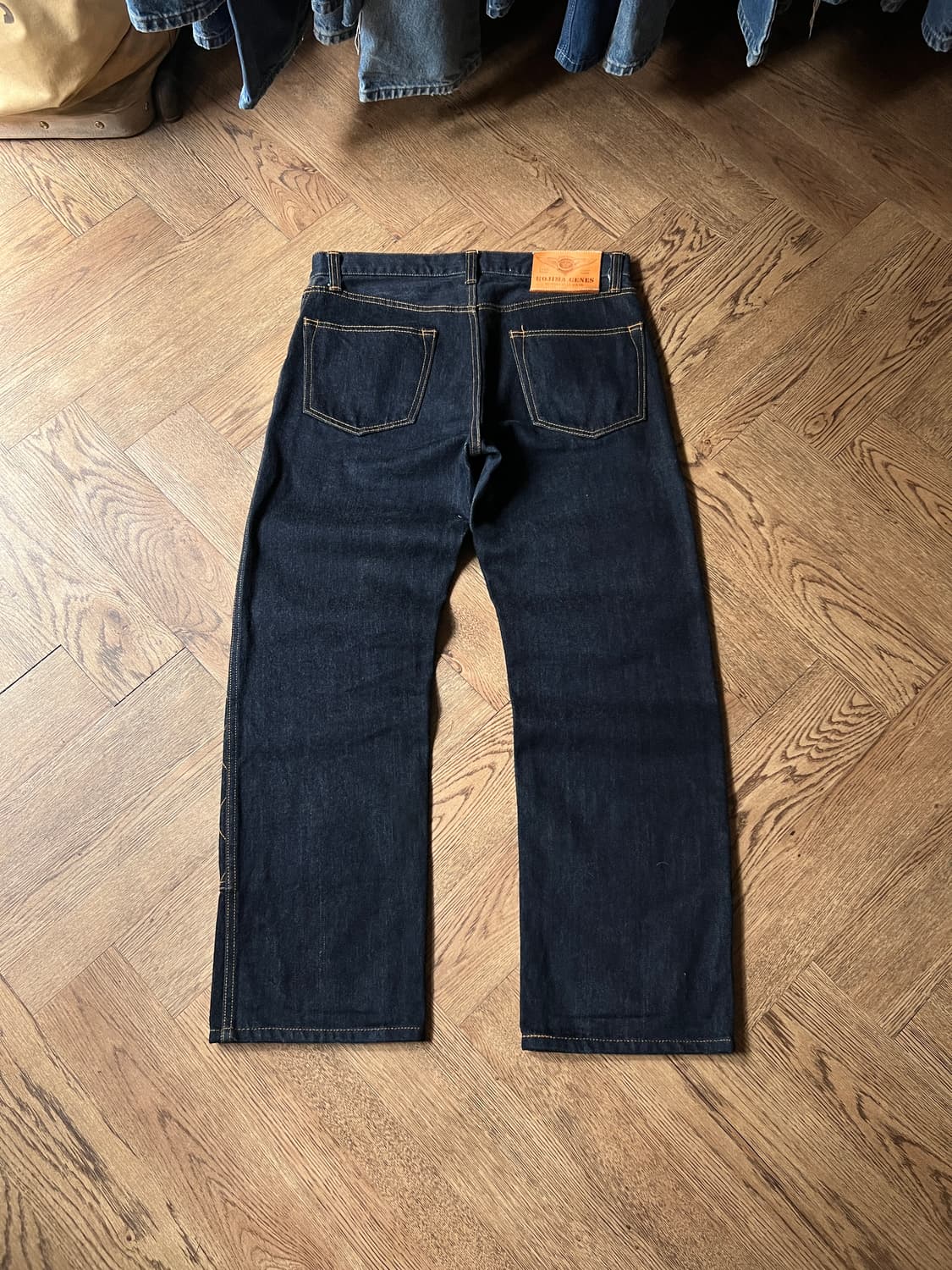 [32]코지마진즈 13oz 다이아 퀼팅 더블니 데님팬츠 상품이미지2