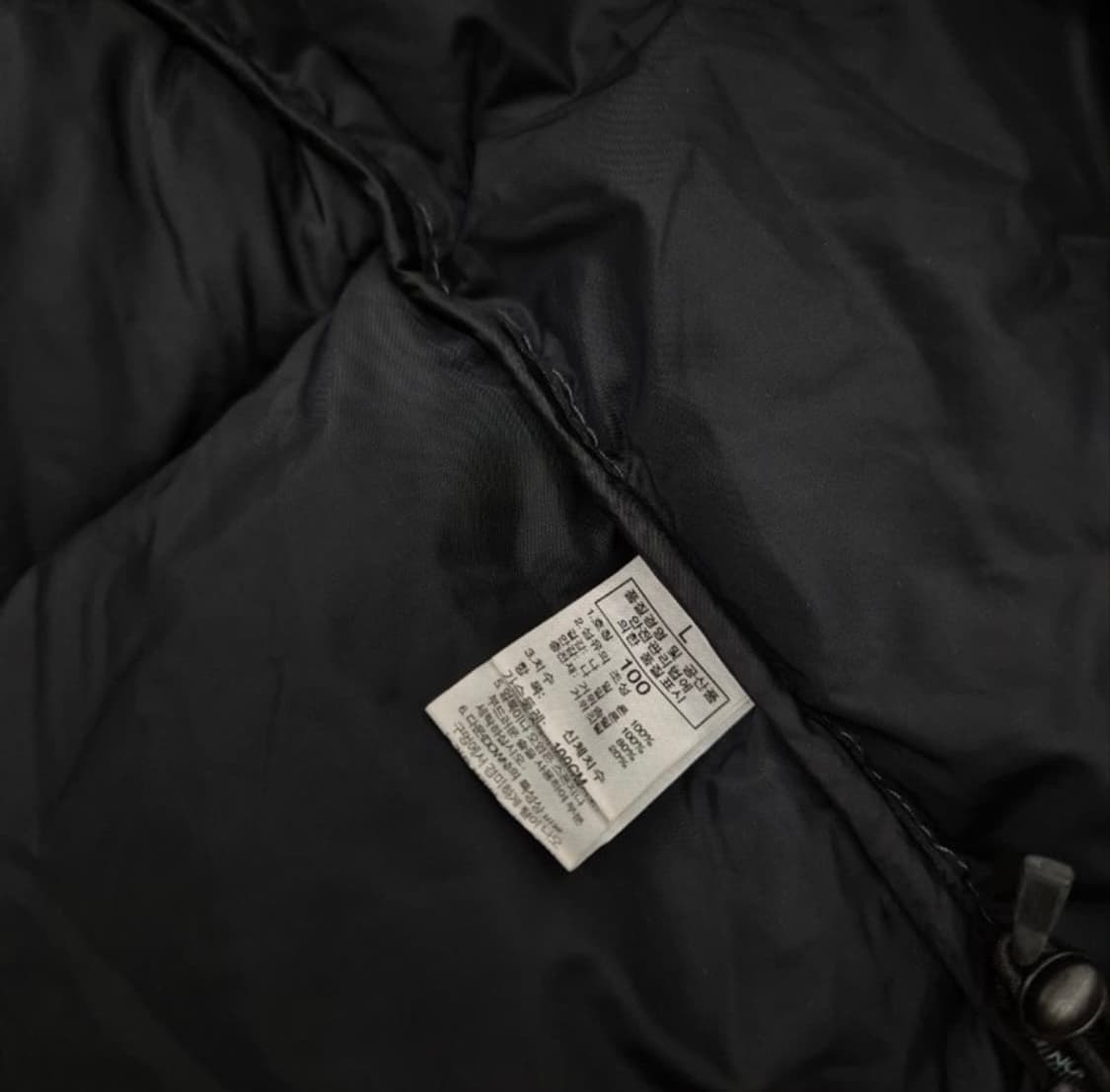 [정품/100, 블랙+그레이] 노스페이스 눕시 700 패딩 B7 상품이미지7