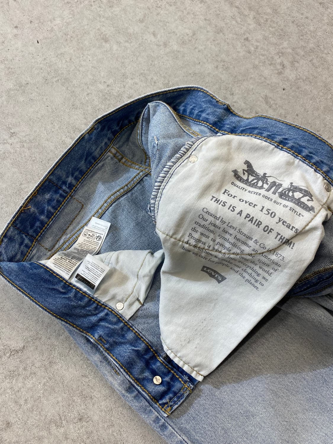 [30-31] Levi's 578 리바이스 연청 루즈핏 데님팬츠 상품이미지7