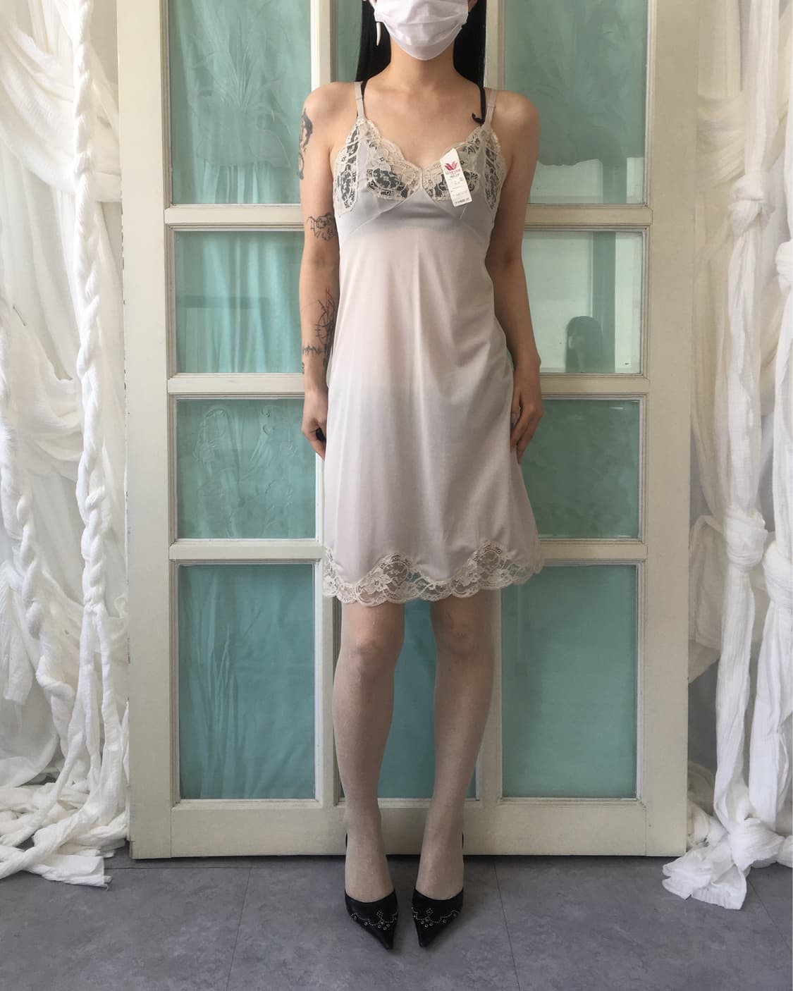 Lace point slip onepiece 상품이미지2