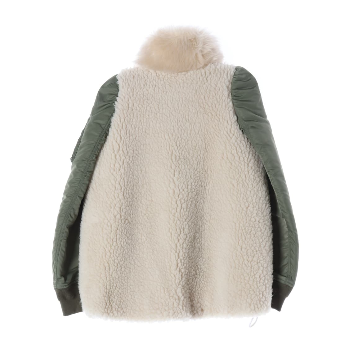 사카이 21FW 퍼 울 믹스 ma-1 봄버 재킷 상품이미지3