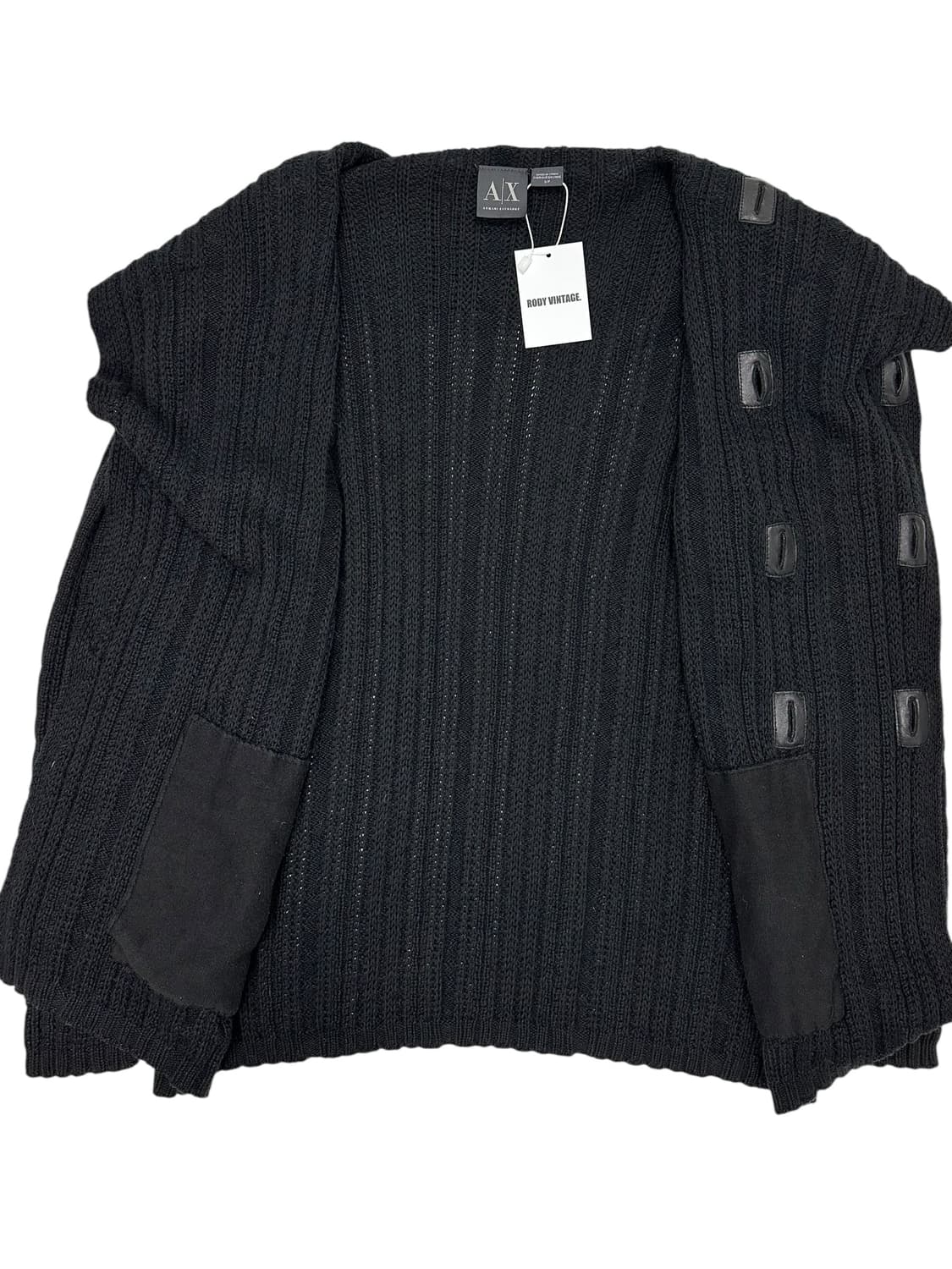 아르마니 익스체인지 숄카라 더블 니트 가디건 상품이미지4