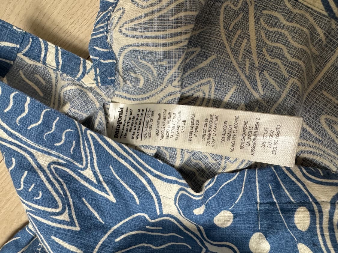 파타고니아 25ss 신상품 하와이안셔츠 M사이즈 상품이미지2