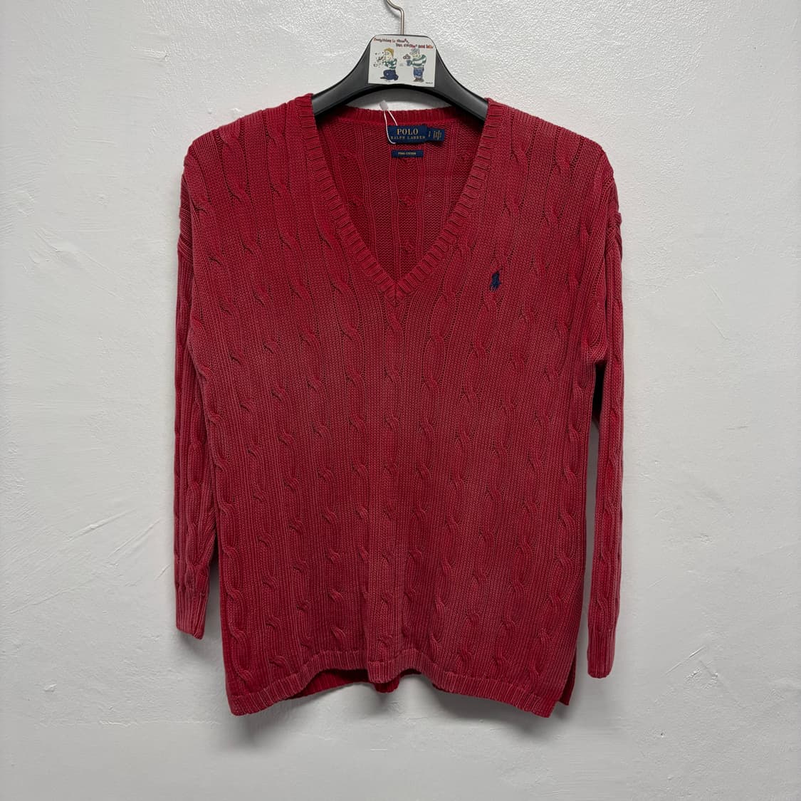 폴로 랄프로렌 케이블 브이넥 니트 1 상품이미지1