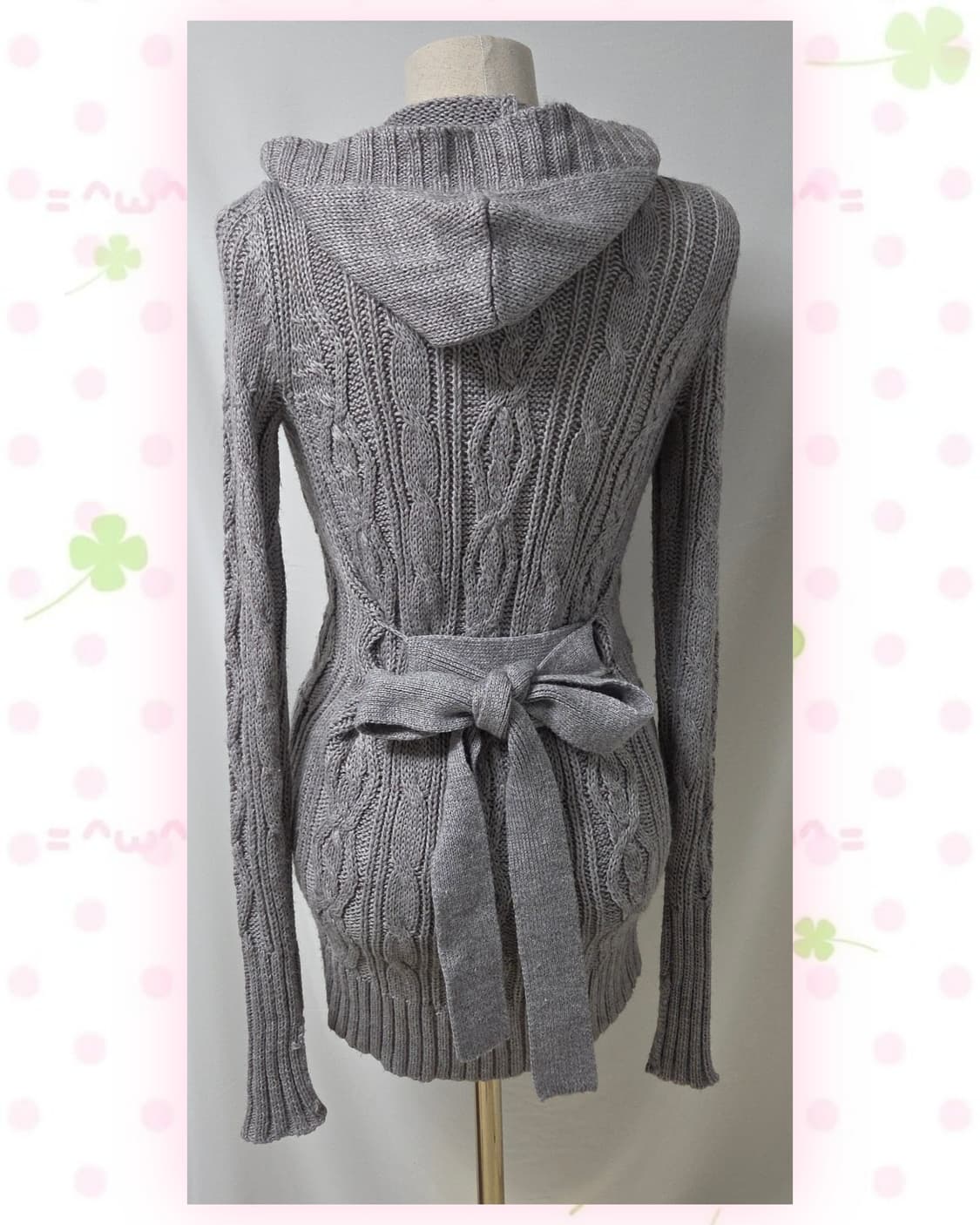 POM PONETTE 그레이 딱붙핏 여리 가디건 상품이미지4