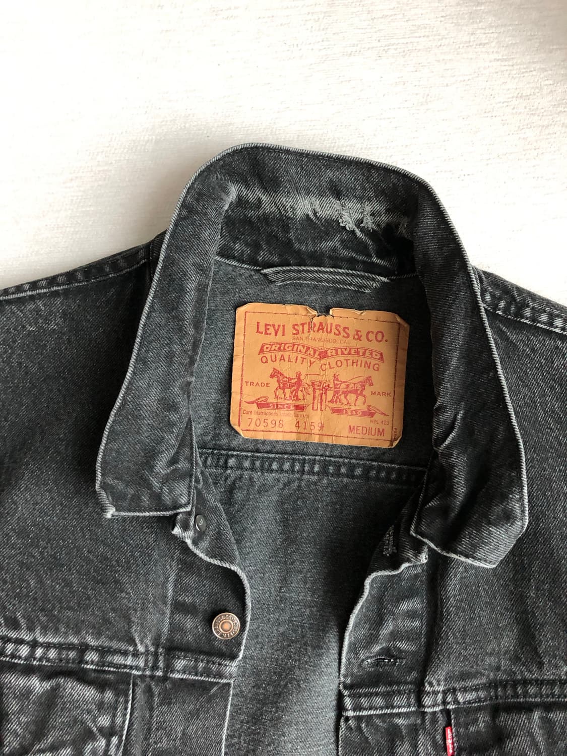 빈티지 리바이스 흑청자켓 70598-4159 상품이미지2