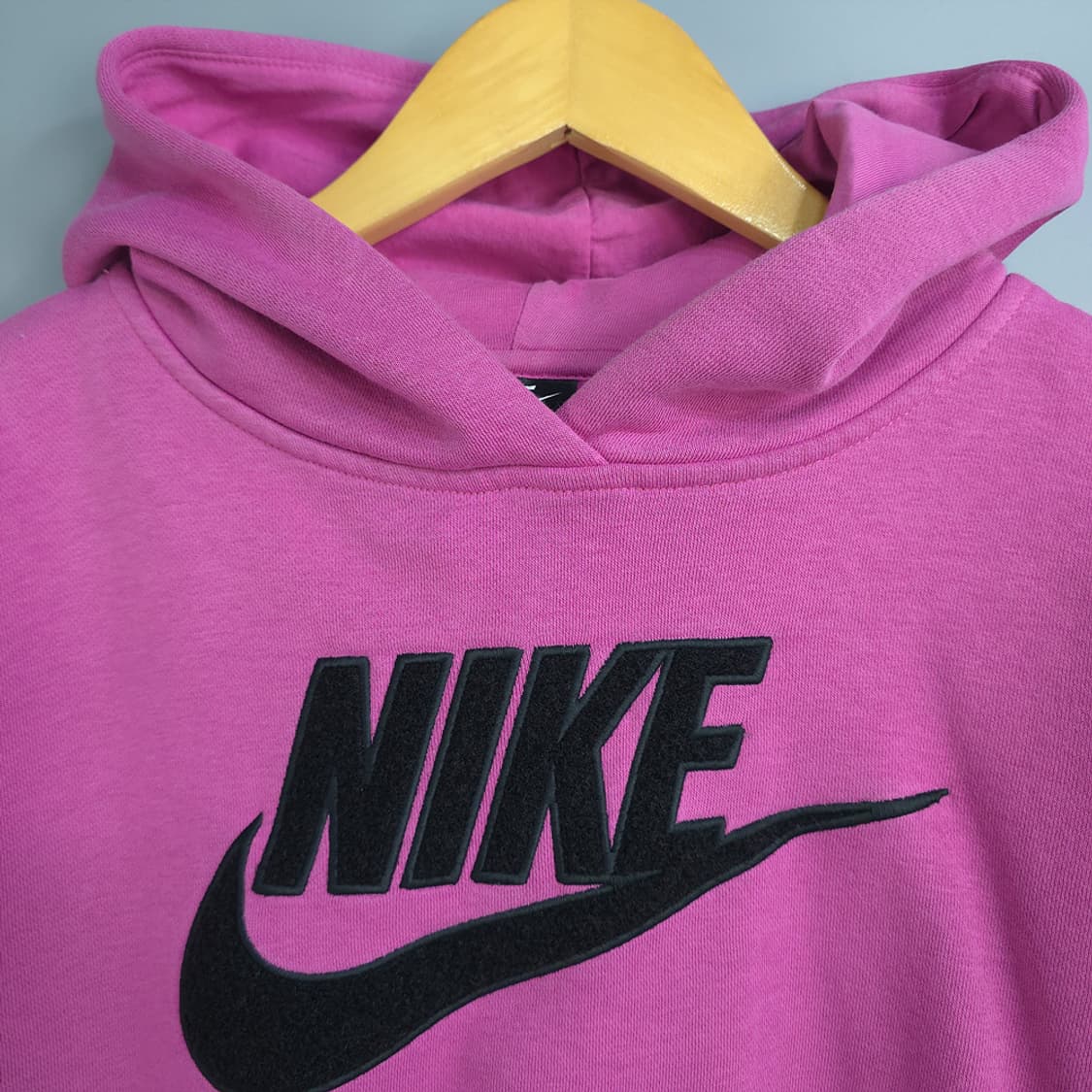 나이키(NIKE) 기모 여성 크롭 후드티 핑크 S 상품이미지3