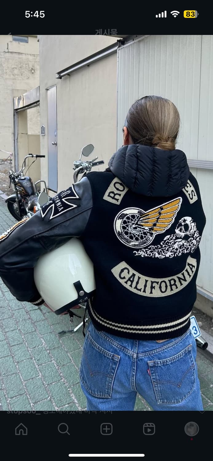 Whitesville 레터맨 자켓 36 상품이미지4