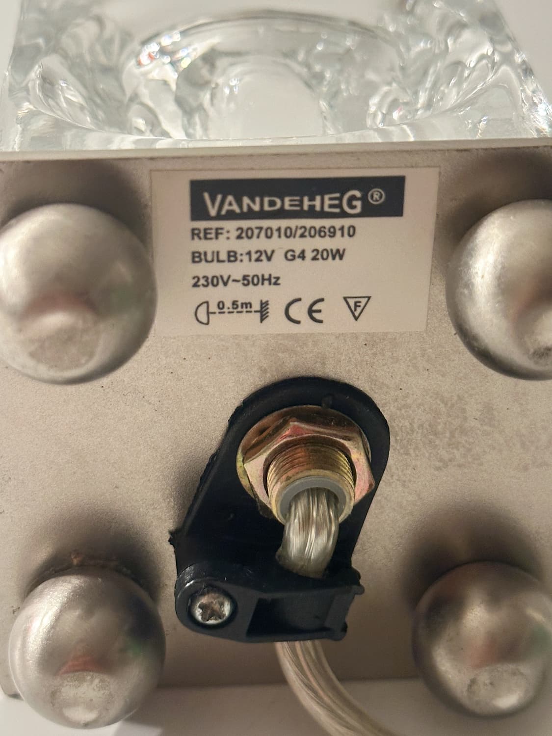 90’s 유럽 Vendeheg 아이스 큐브 빈티지 조명 테이블 앤틱 상품이미지10