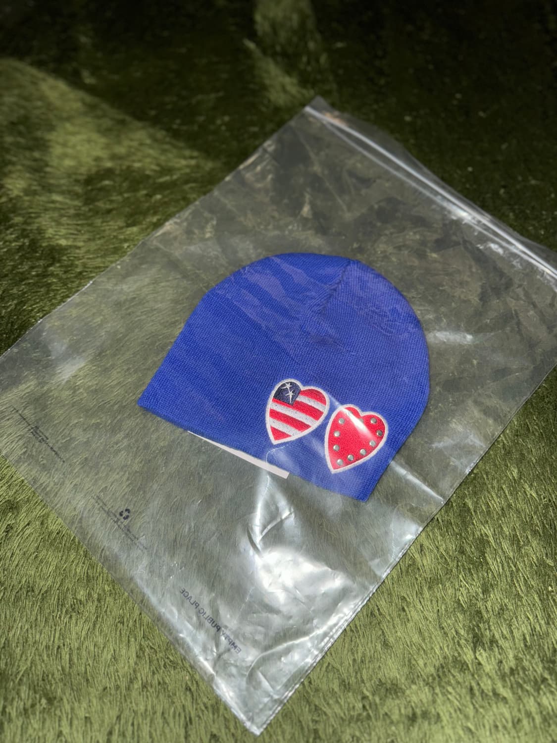 The Museum Visitor 더뮤지엄비지터 하트 패치 비니 블루 상품이미지7