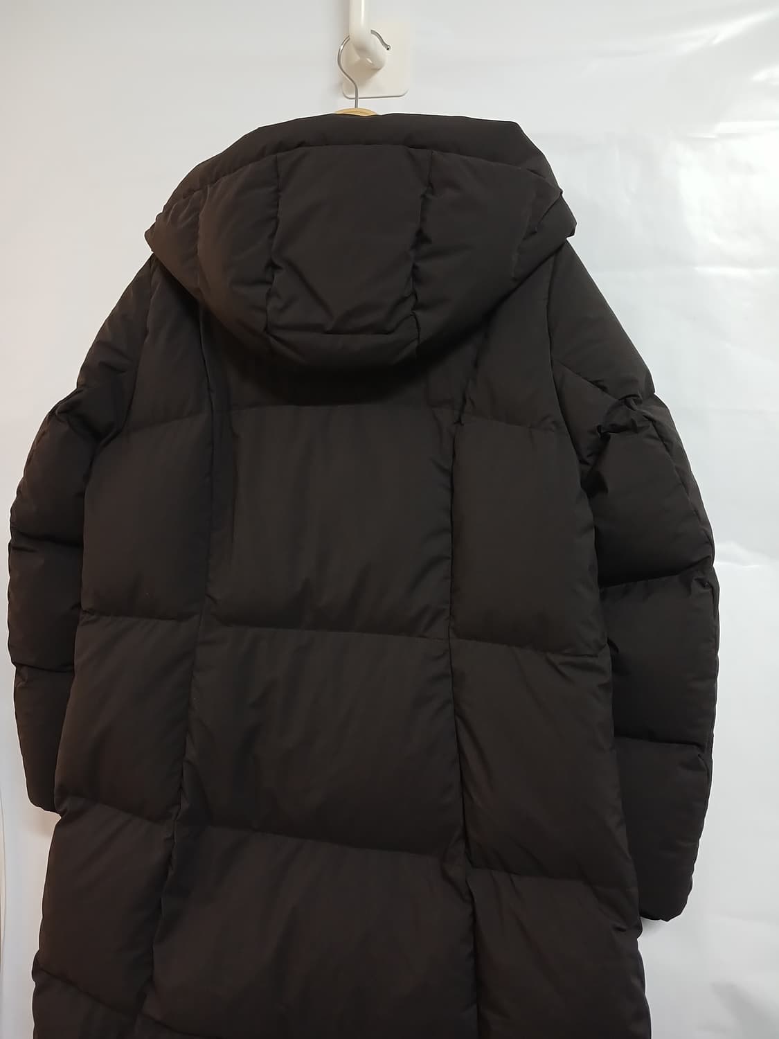 (새상품,90)코오롱스포츠 여성 구스다운 스노우문 다크브라운 상품이미지8