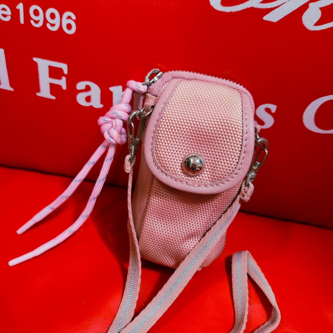 발리(BALLY) Pink mini 서브 파우치 케이스 크로스백 상품이미지1