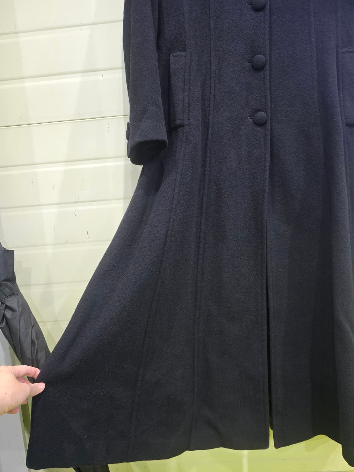 SERGE 블랙 롱 모직 코트  상품이미지4