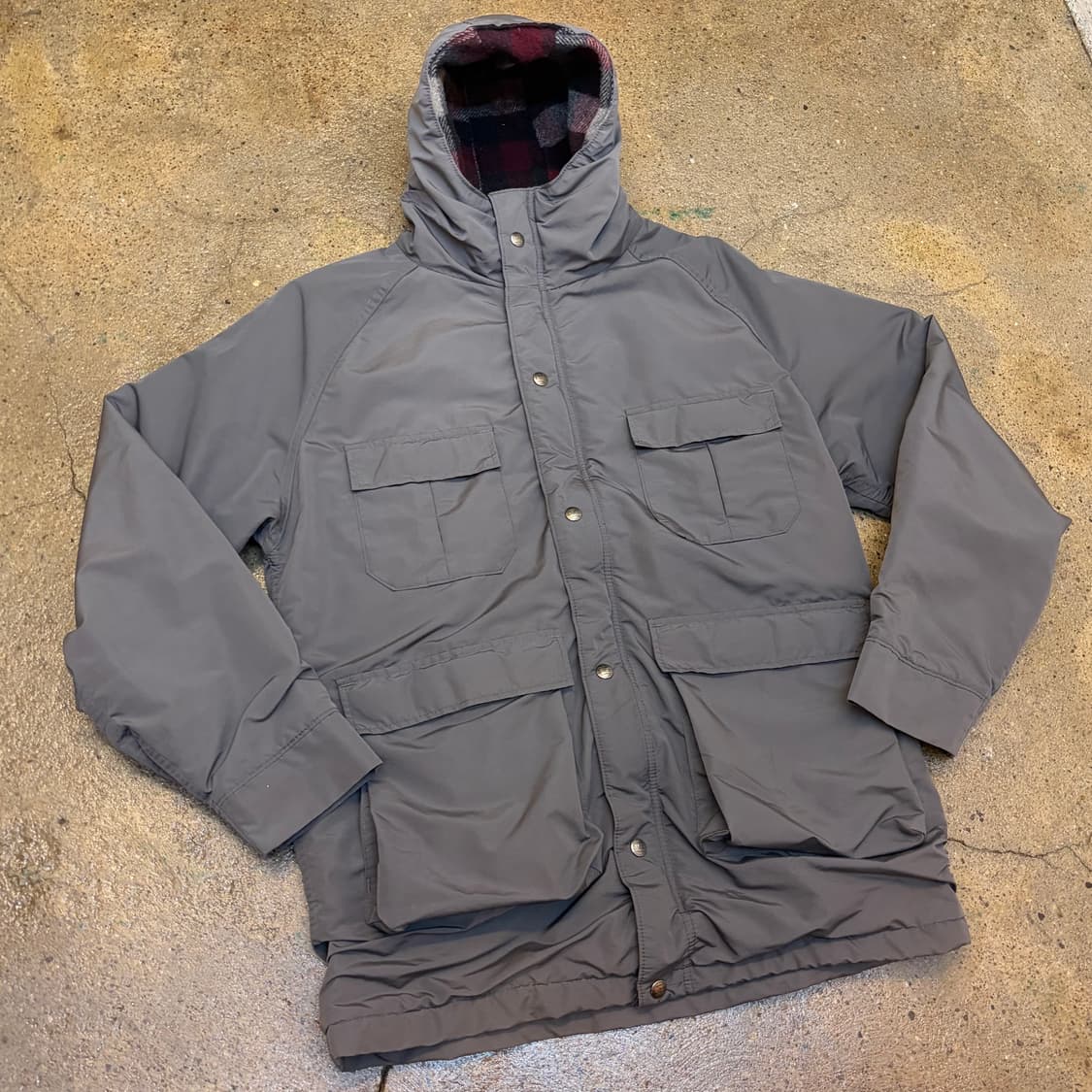 90s Made in USA 미국 빈티지 엘엘빈 후드 야상자켓 바람막이  상품이미지2