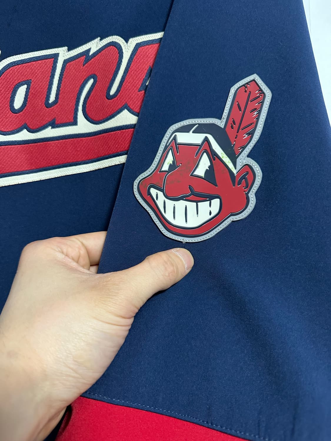 마제스틱 클리블랜드 인디언스 웜업 자켓 상품이미지3