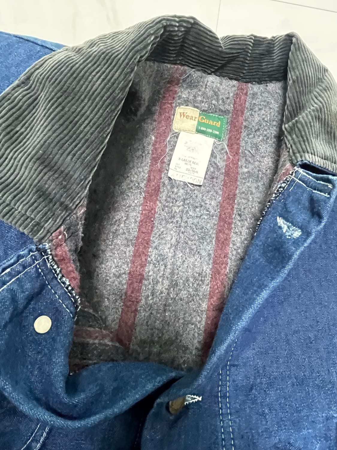 [XL/105] 웨어가드(WearGuard) 블랭킷 안감 데님 초어자켓 상품이미지4